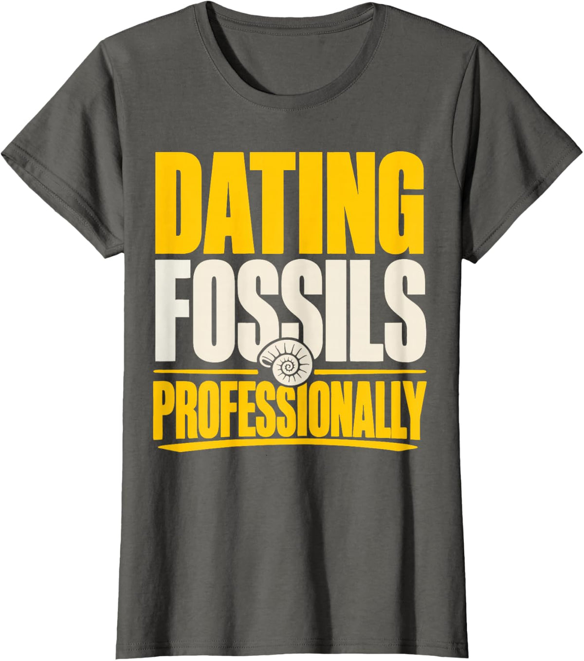 Paleontology Fossils Geology Field Trips Paleontologist T-Shirt - Asphalt Grey