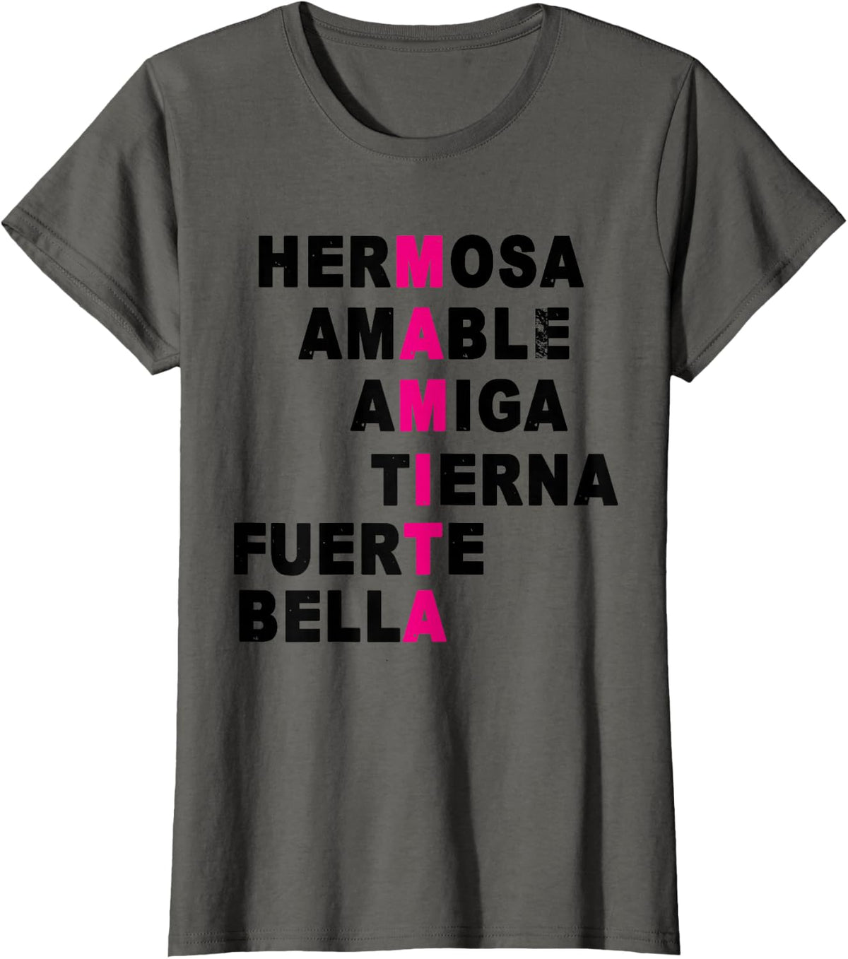 Mamita T-shirt Feliz Dia de las Madres T-Shirt - Asphalt Grey