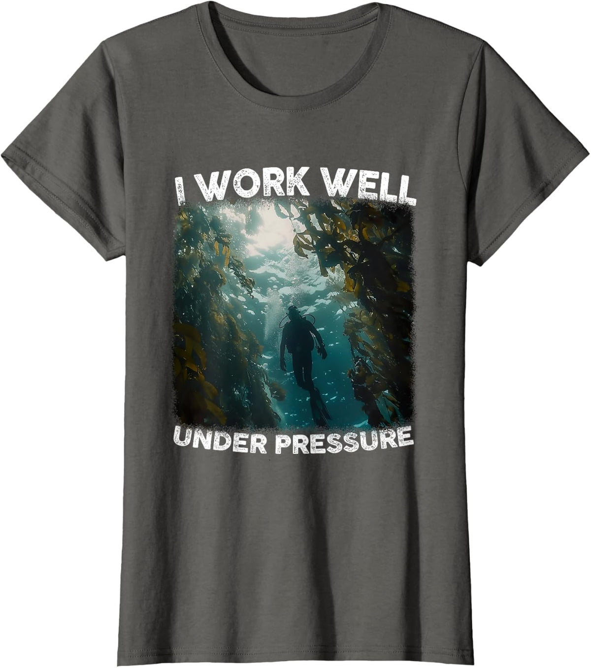 Diver Scuba Diving T-Shirt - Asphalt Grey