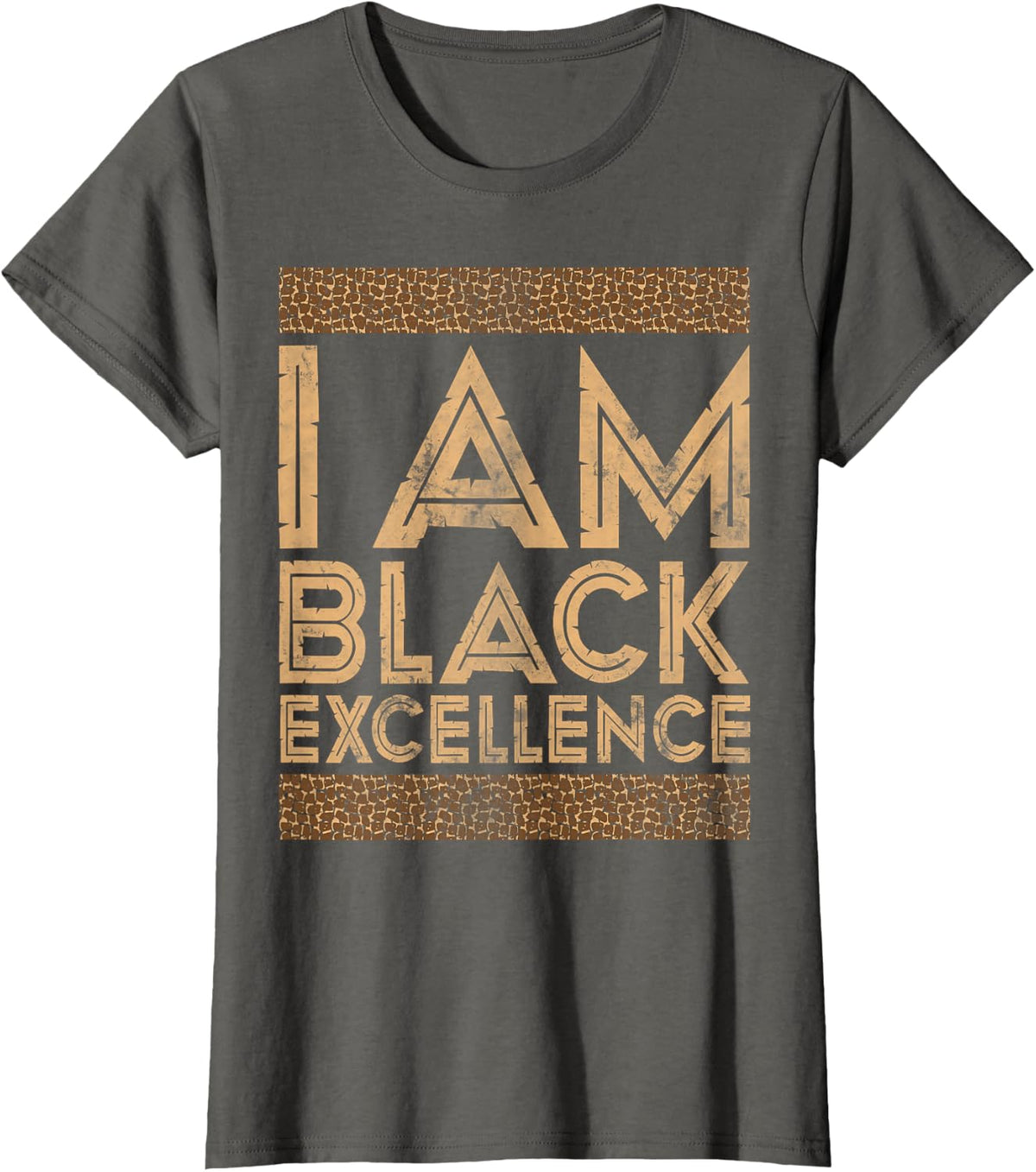 Black History Month I Am Black Excellence T-Shirt - Asphalt Grey