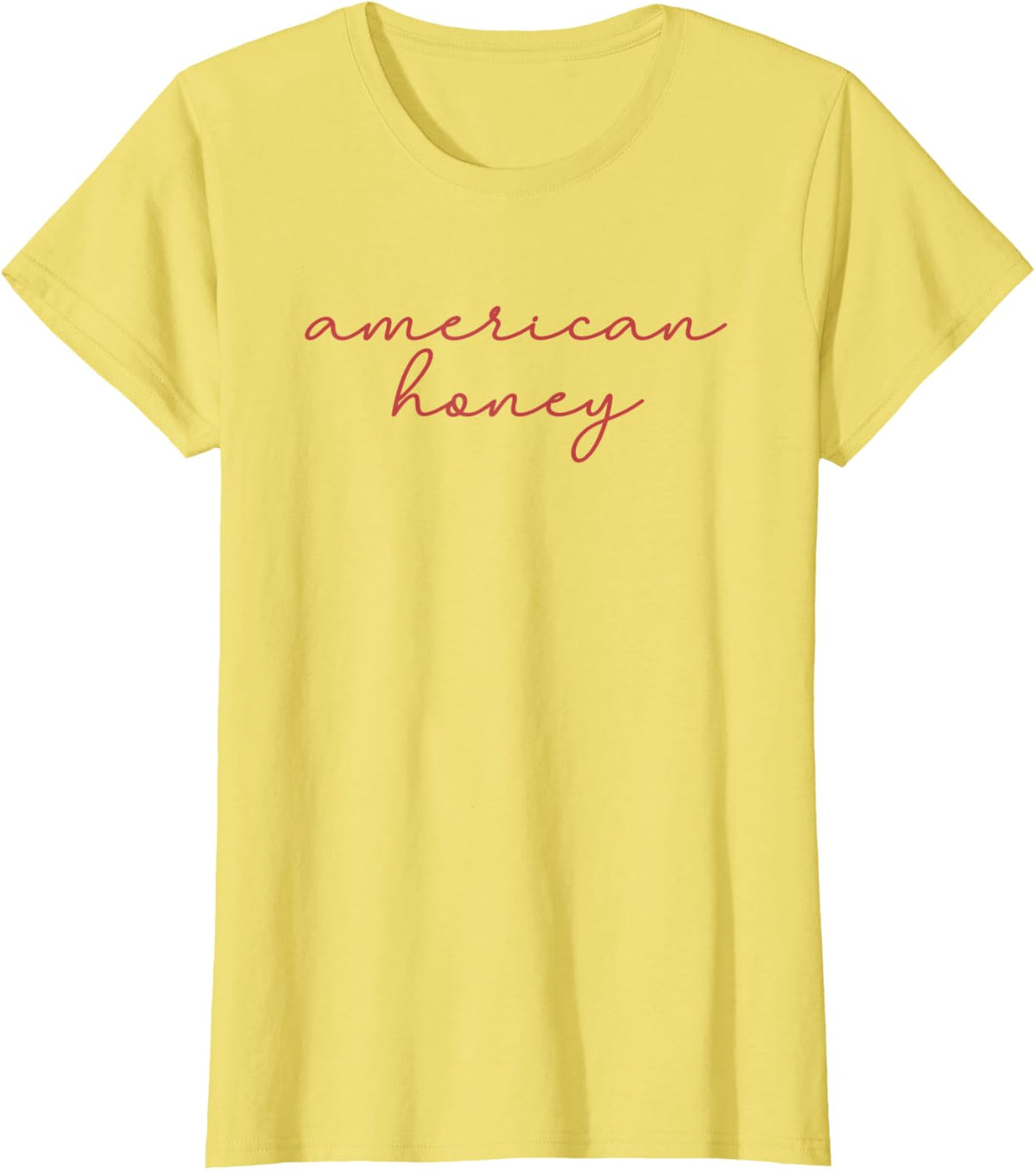 American Honey, Cute 4th Of July T-Shirt - Lemon Yellow