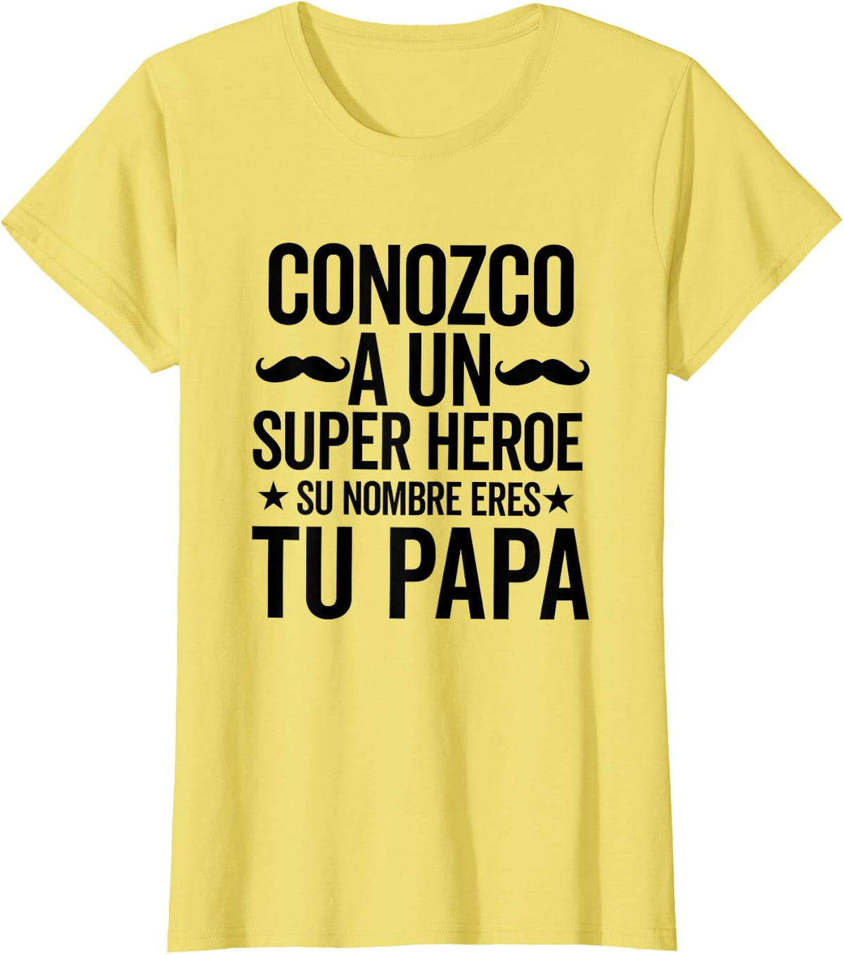 Father’s day in Spanish latino dad dia del padre papa T-Shirt - Lemon Yellow