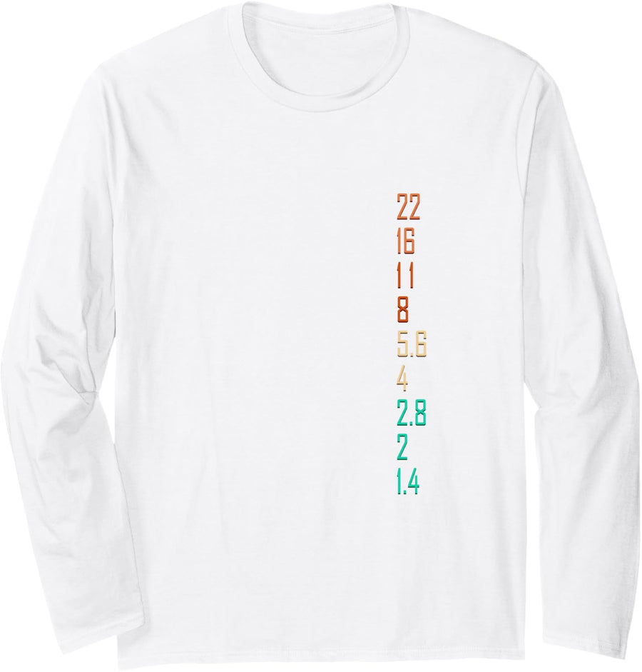 Photographer for Photography Lover Photographing Camera Lens Long Sleeve T-Shirt - Adult Unisex White