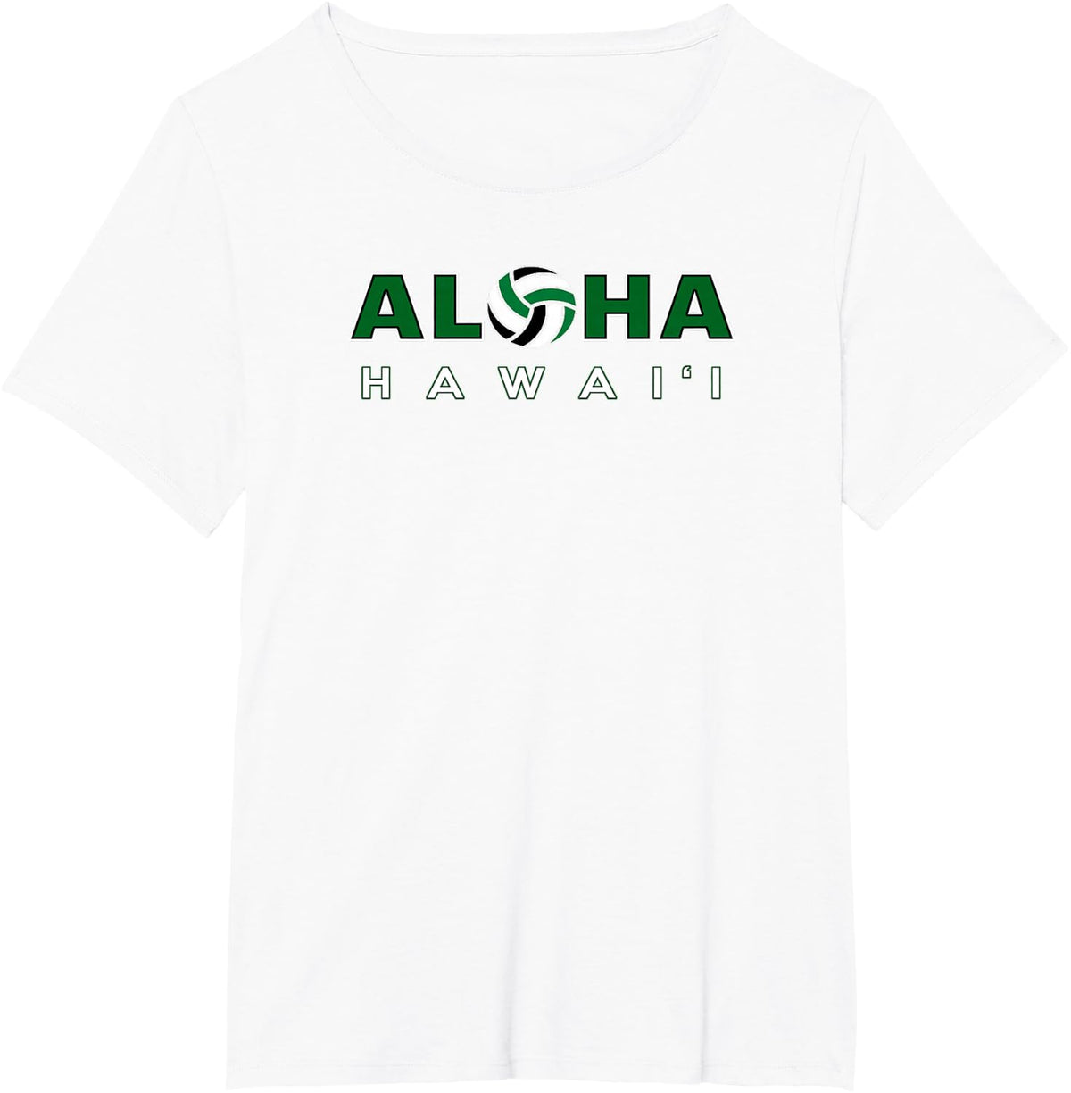 ALOHA Hawaii Volleyball T-Shirt - White