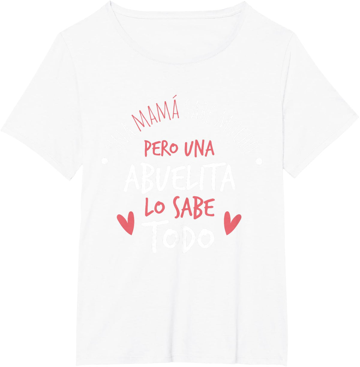 Abuelita Sabe Todo Dia de la Madre Regalo T-Shirt T-Shirt Small - White