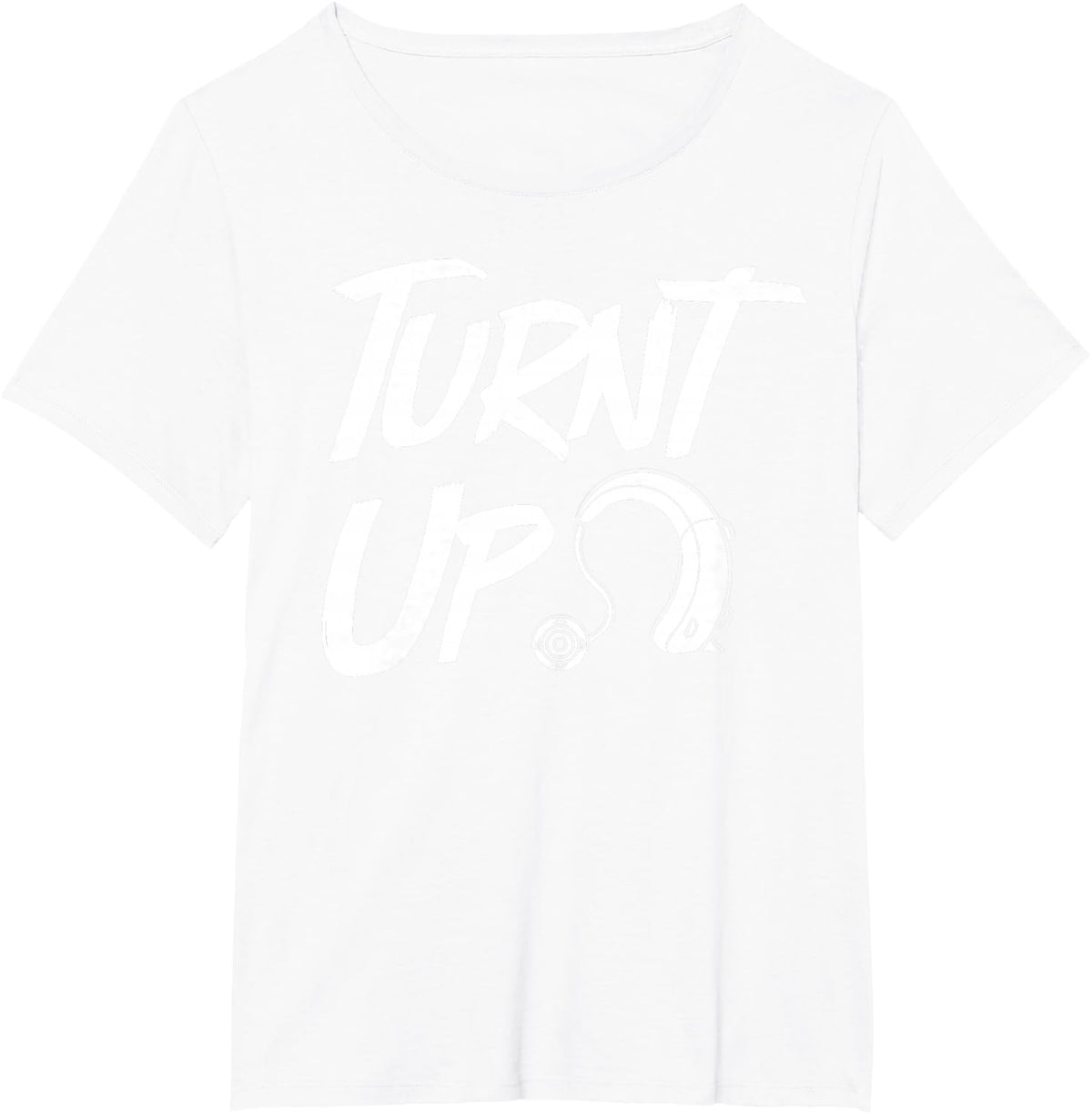 Hearing Aid Funny Deaf Awareness T-Shirt - White