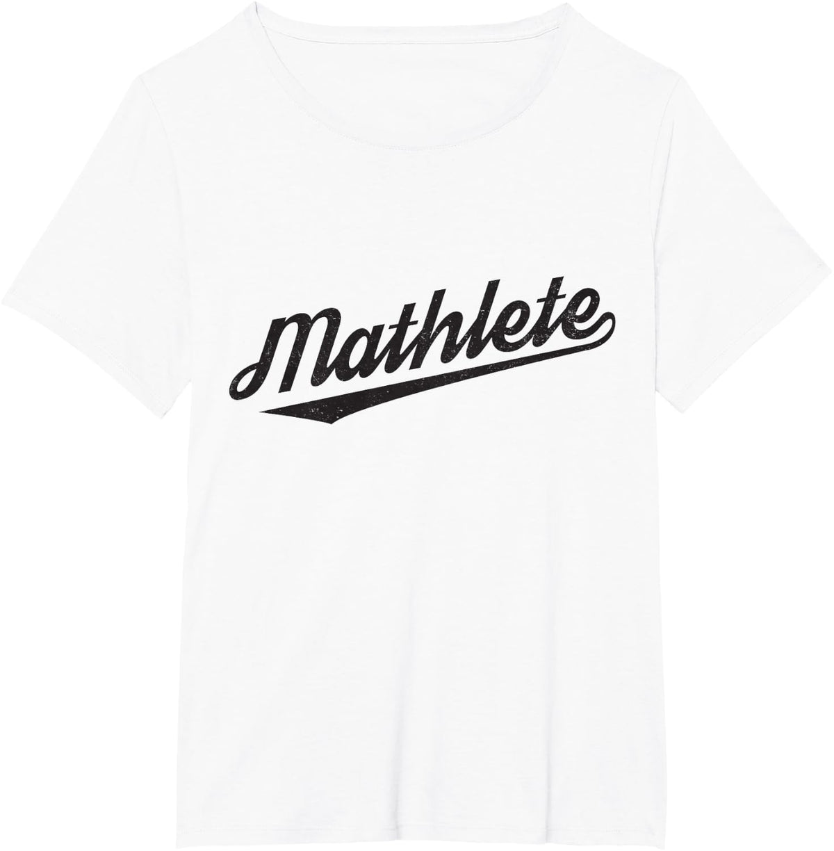 Vintage Mathlete Funny Math T Shirt T-Shirt - White