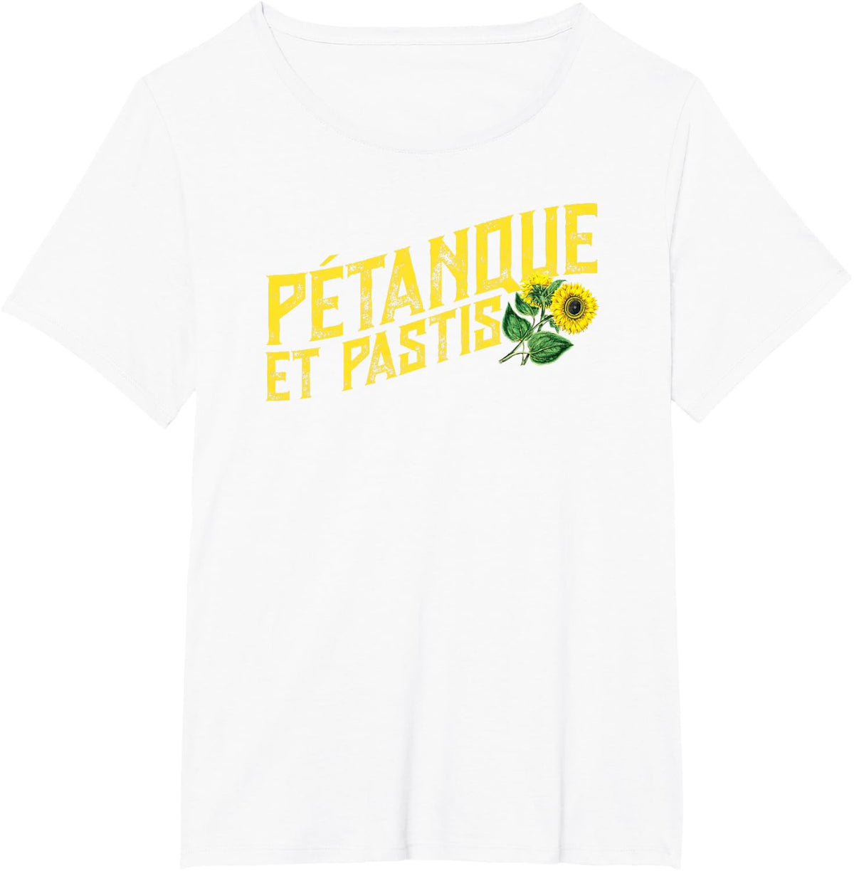 "Petanque Et Pastis" Shirt for French Speaking Petanque Fans T-Shirt - White