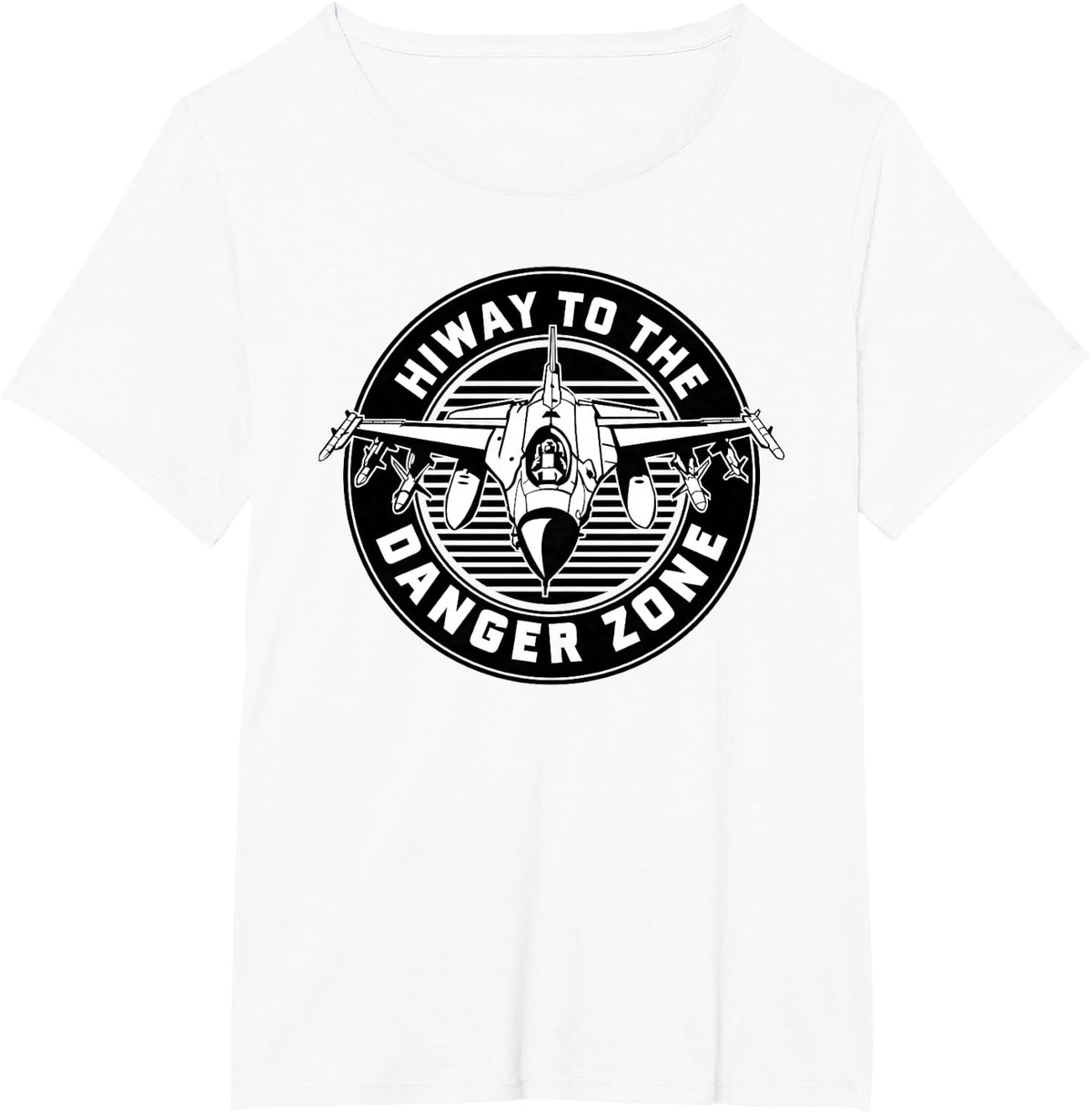 Hiway To The Danger Zone Military T-Shirt - White