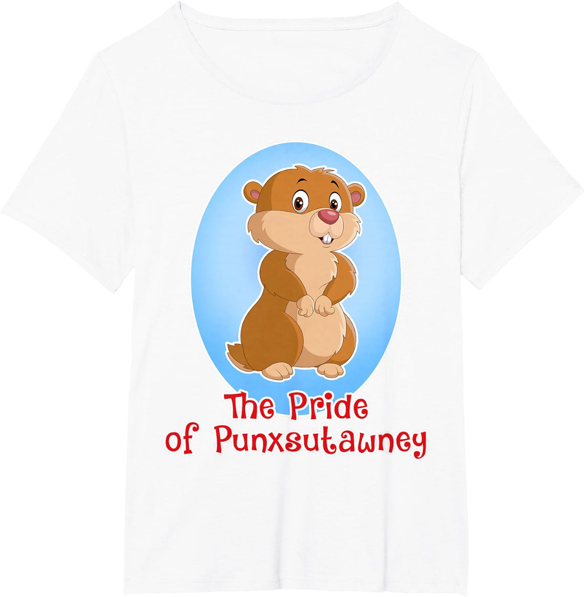 Kids Groundhog Day Cute Punxsutawney Gopher Graphic T-Shirt - White