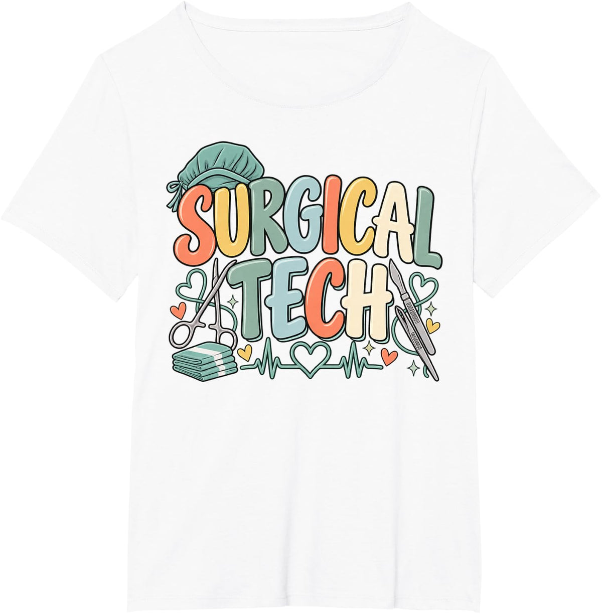Surgical Tech Week Scrub Tech Surgical Technologist OR Team T-Shirt - White