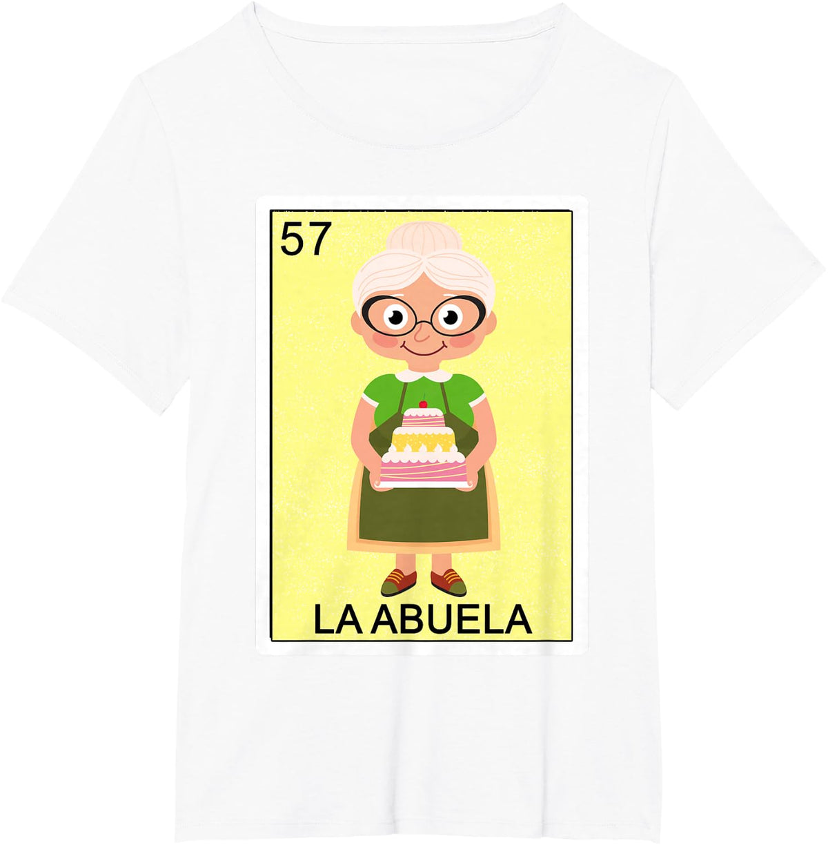 Funny Spanish-Mexican Bingo Gifts for Abuela - La Abuela T-Shirt - White