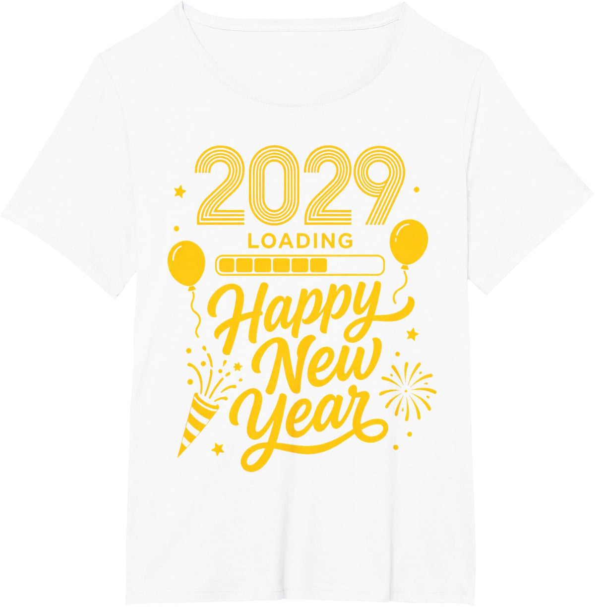 Happy New Year 2029 Family Matching New Year 2029 T-Shirt - White