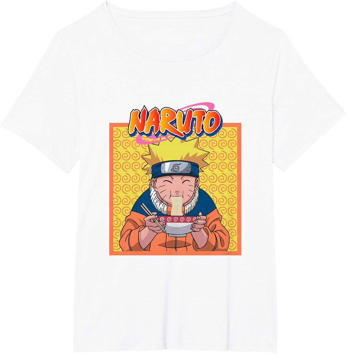 Naruto Eating Ramen T-Shirt - White