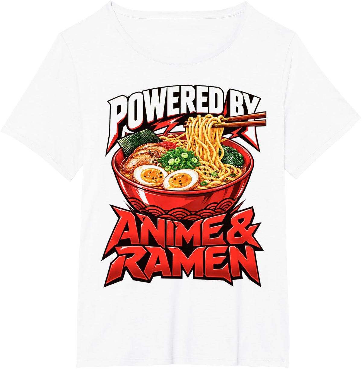Funny Anime Ramen Japanese Noodle Lover Otaku Culture T-Shirt - White