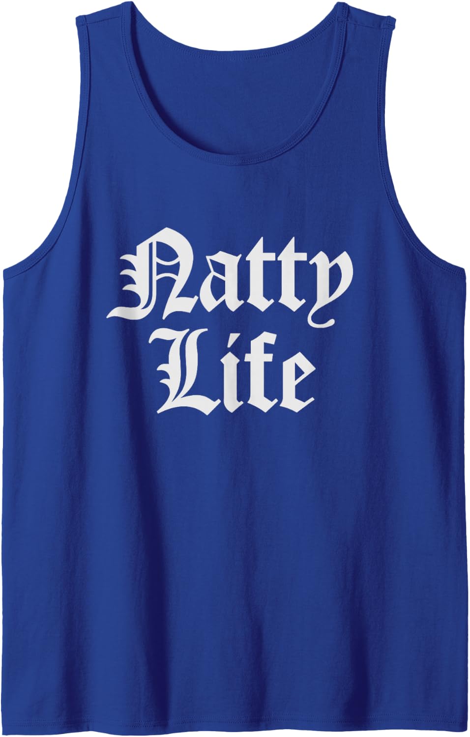 Natty Life Natural Bodybuilding Workout Tank Top - Royal Blue