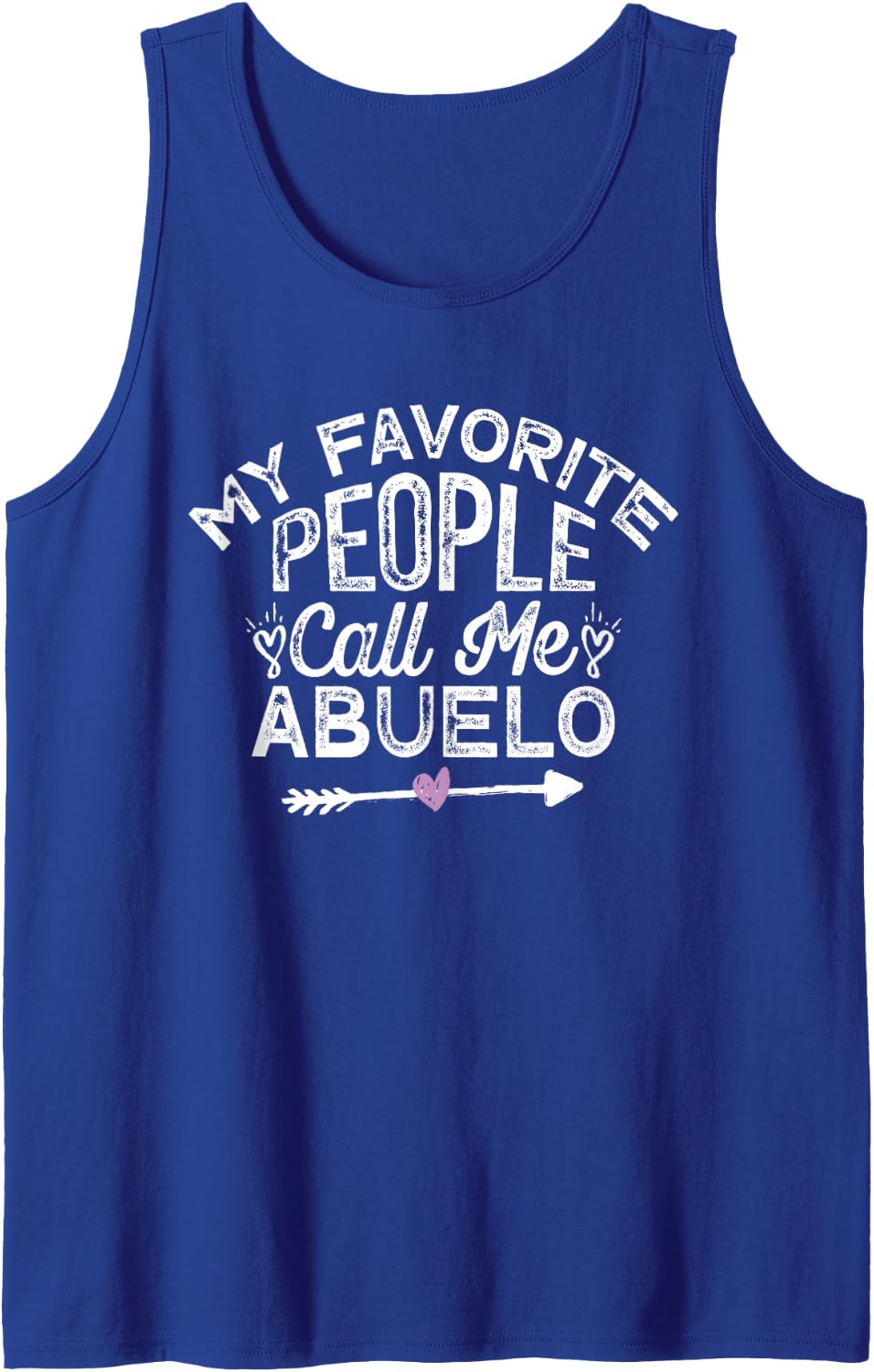 My Favorite People Call Me Abuelo Sleeveless Tank Top - Royal Blue