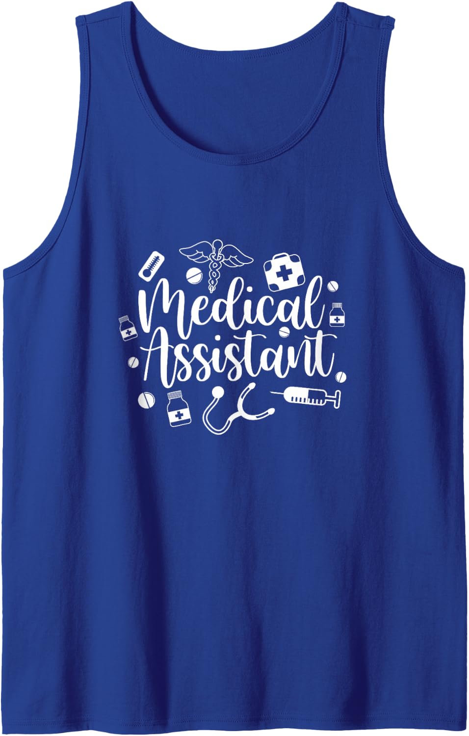 Medical Assistant Week MA CMA RMA Appreciation Sleeveless Tank Top - Royal Blue