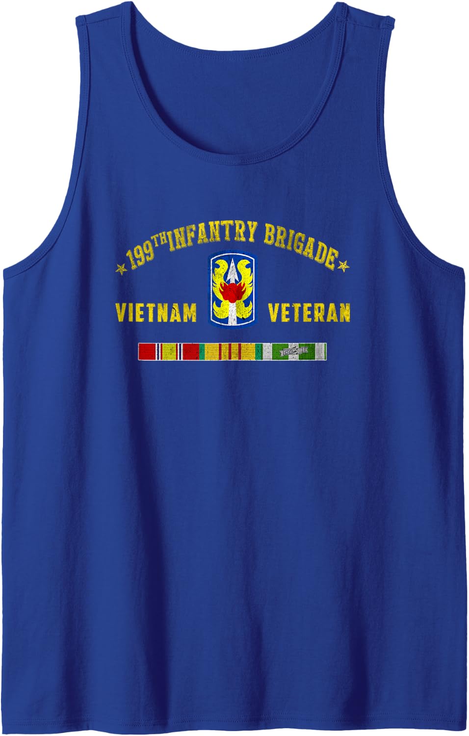 199th Infantry Brigade Vietnam Veteran Military Christmas Sleeveless Tank Top - Royal Blue