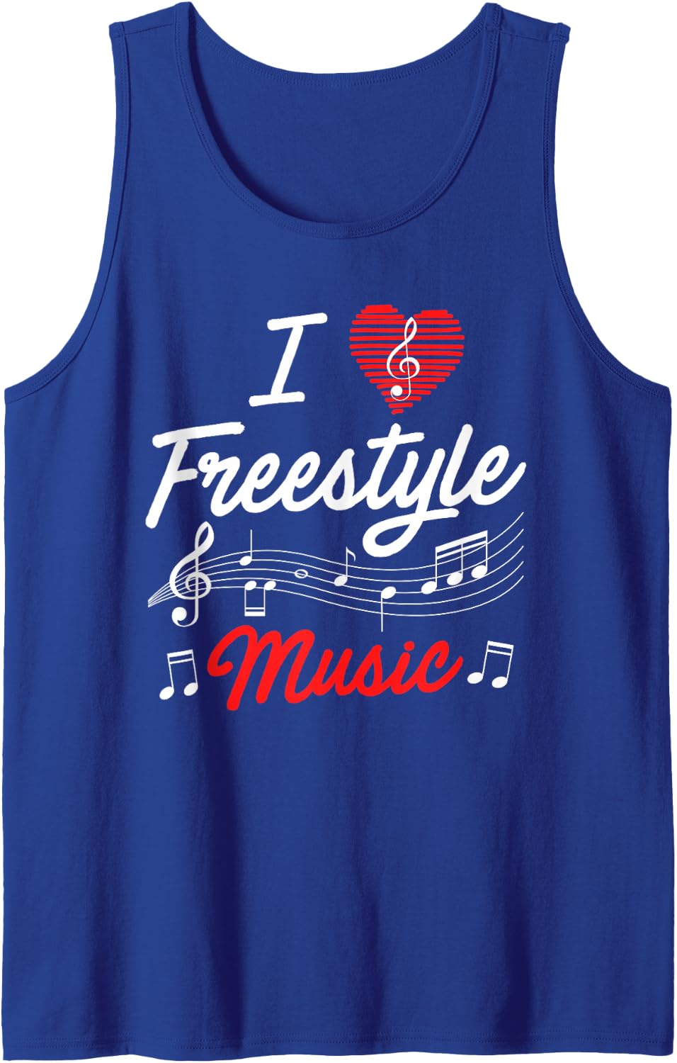 I love freestyle music Tank Top - Royal Blue