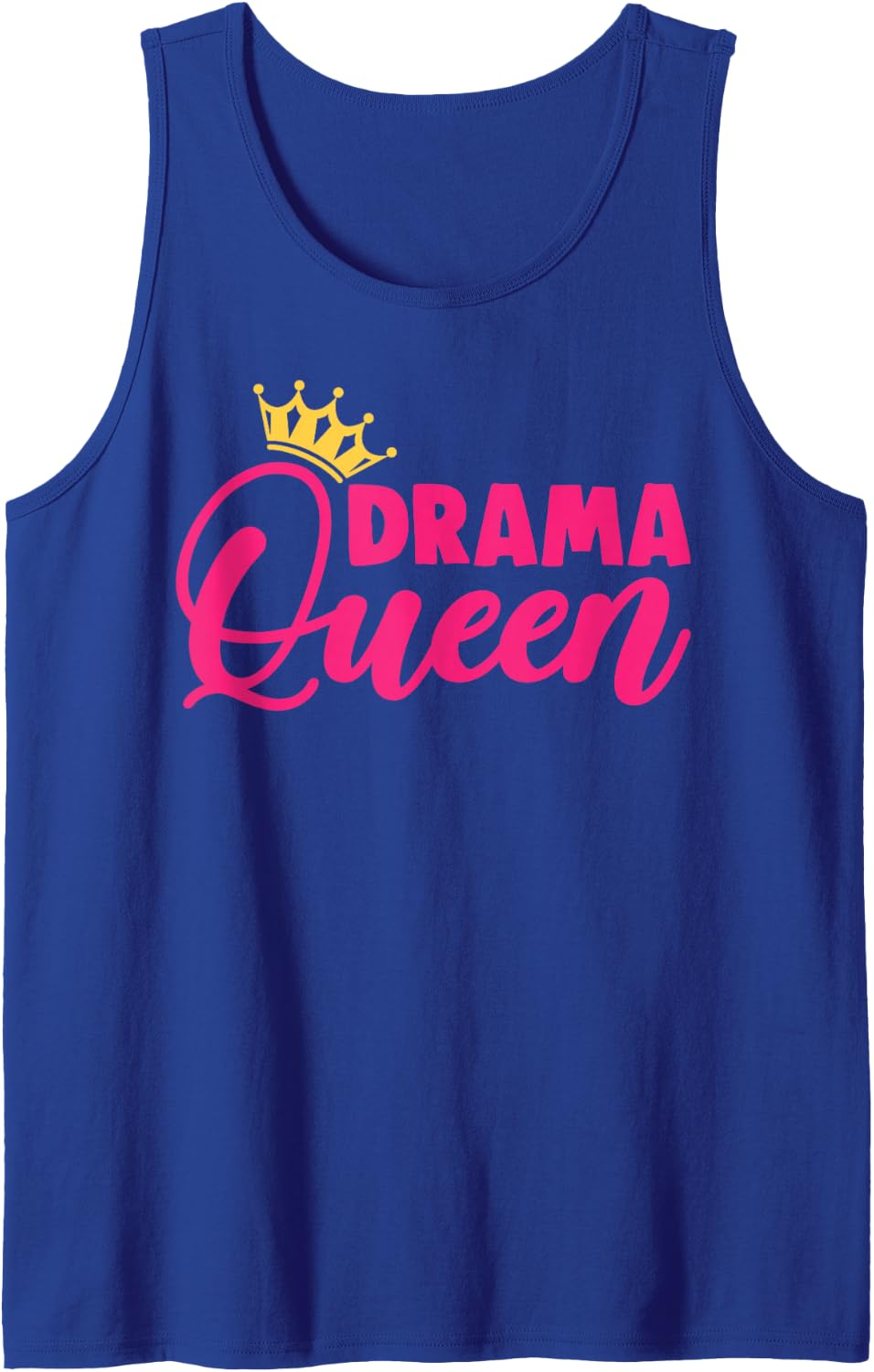 Drama Queen Dramatic Theater Novelty Humor Tank Top - Royal Blue
