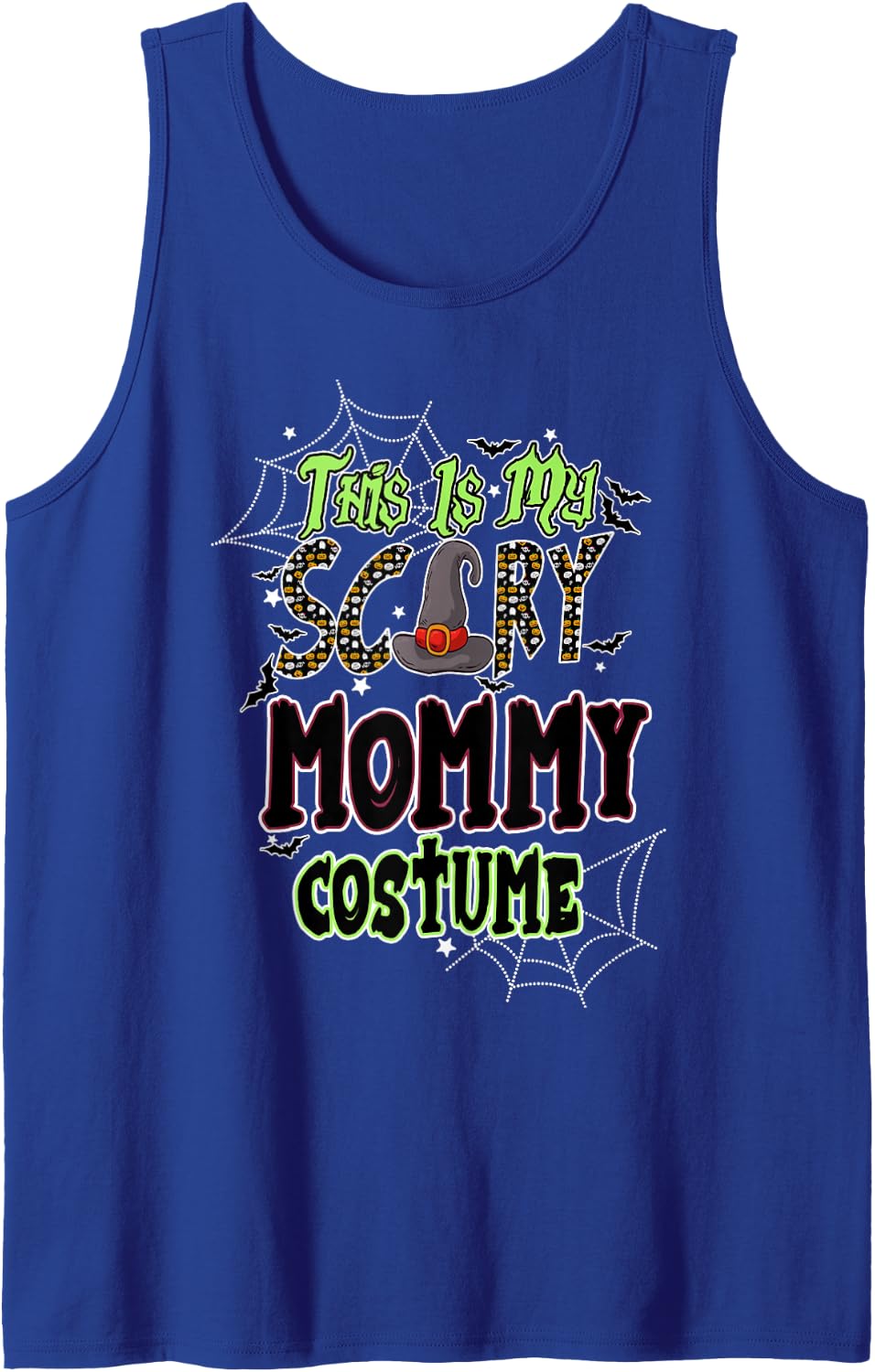 This is My Scary Mommy Family Matching Halloween Costume Tank Top - Royal Blue