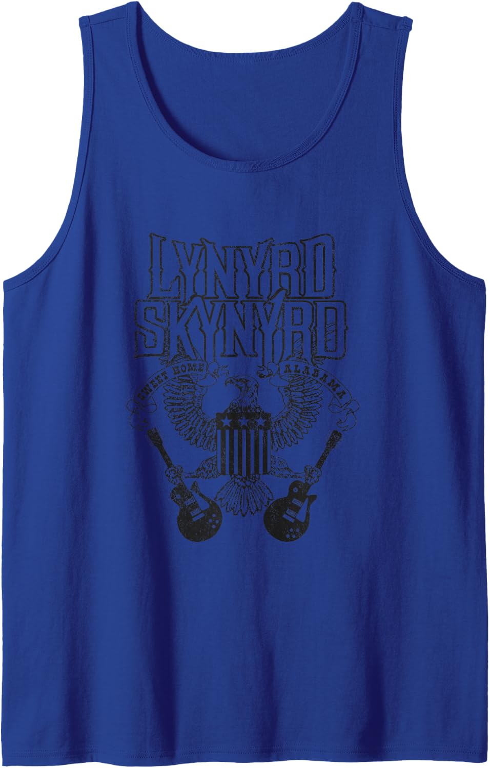 Sweet Home Alabama Eagle Guitars Classic Southern Rock Music Tank Top - Royal Blue