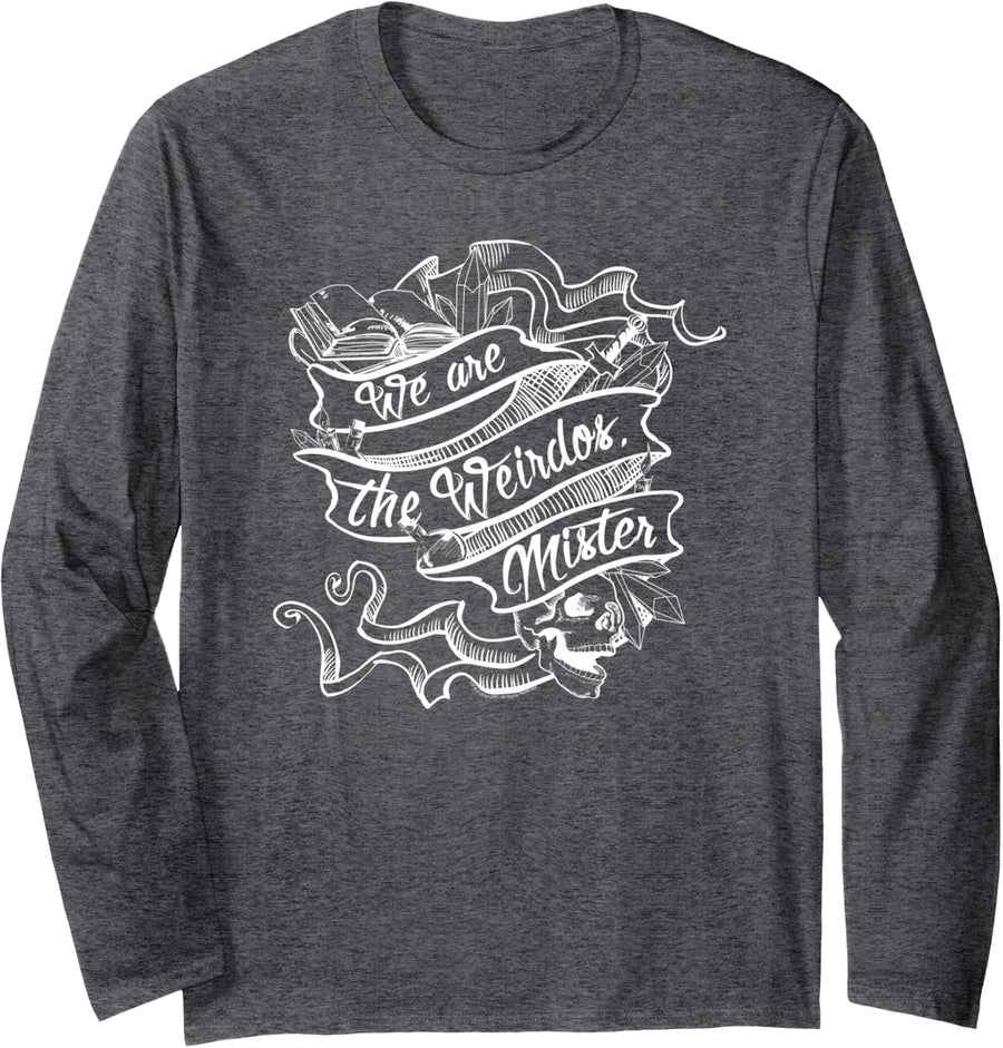 The Craft We are the Weirdos Mister Long Sleeve T-Shirt - Adult Unisex Dark Heather Grey