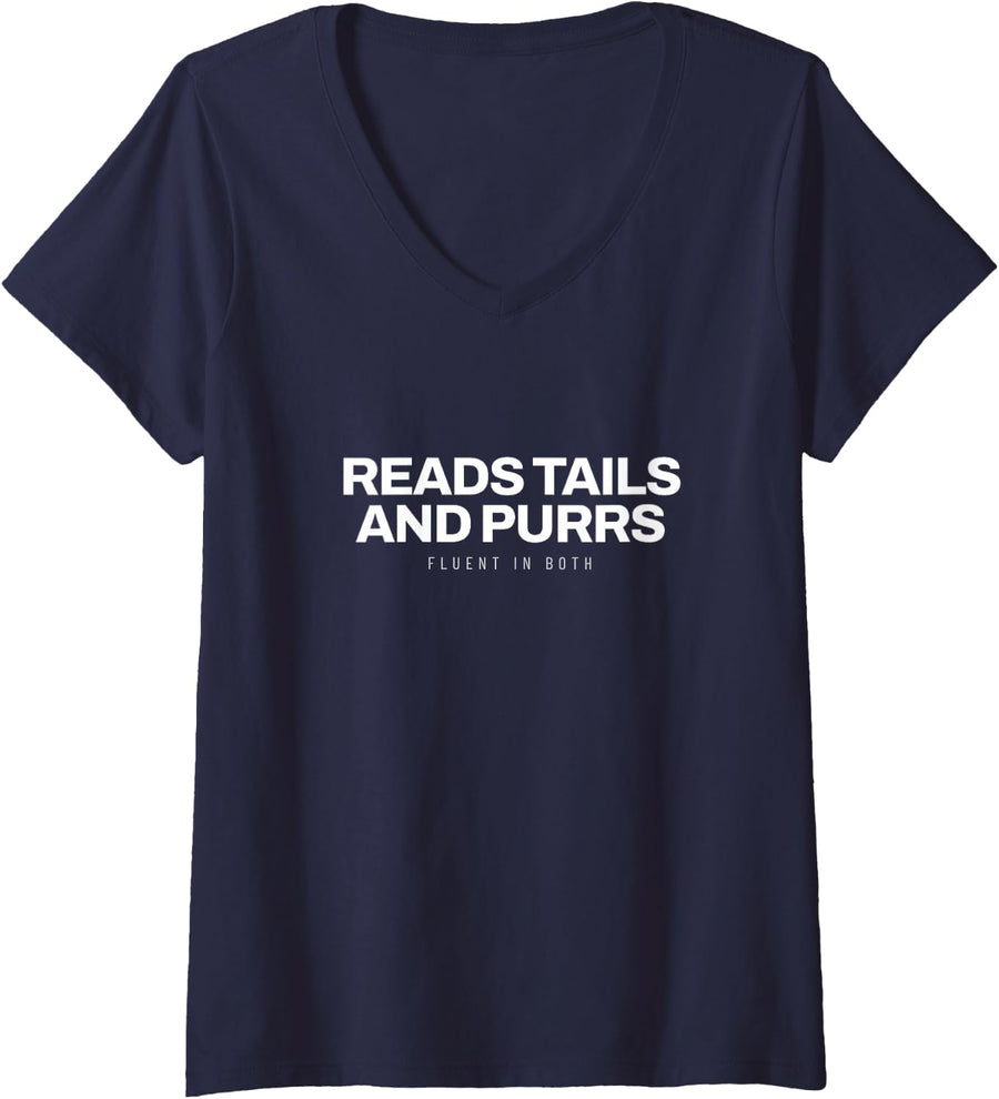 Women's Vet Tech Animal Clinic Vet Nurse Animal Hospital Animal Care V-Neck T-Shirt - Navy Blue