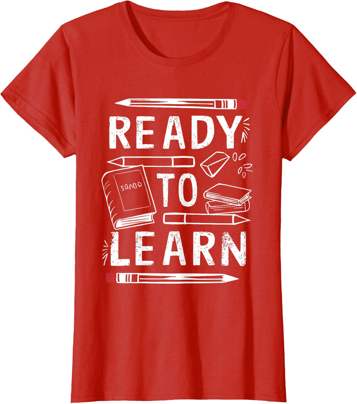 Ready to Learn Back to School T-Shirt - Red