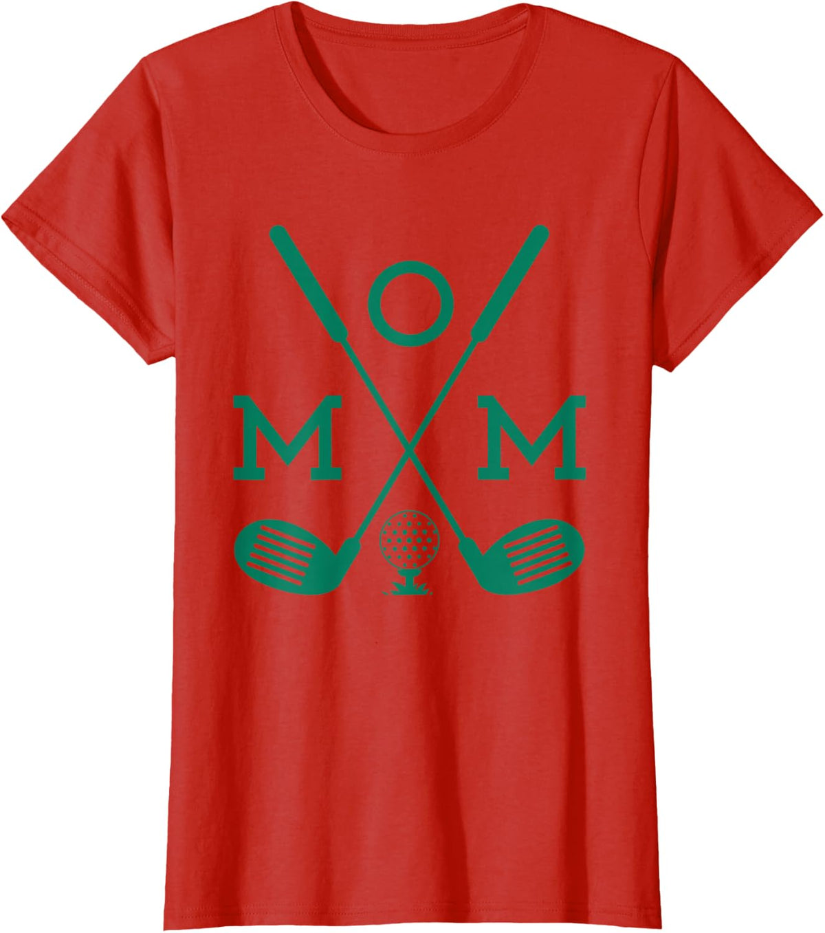 Mom of The Birthday Boy Hole in One Golf Sport Matching T-Shirt - Red