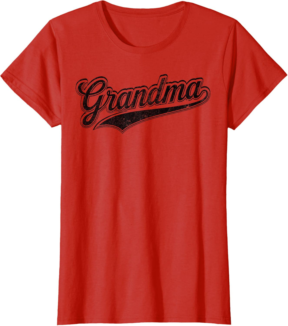 Grandma Vintage Style Mother’s Day Grandmother Women Novelty T-Shirt - Red