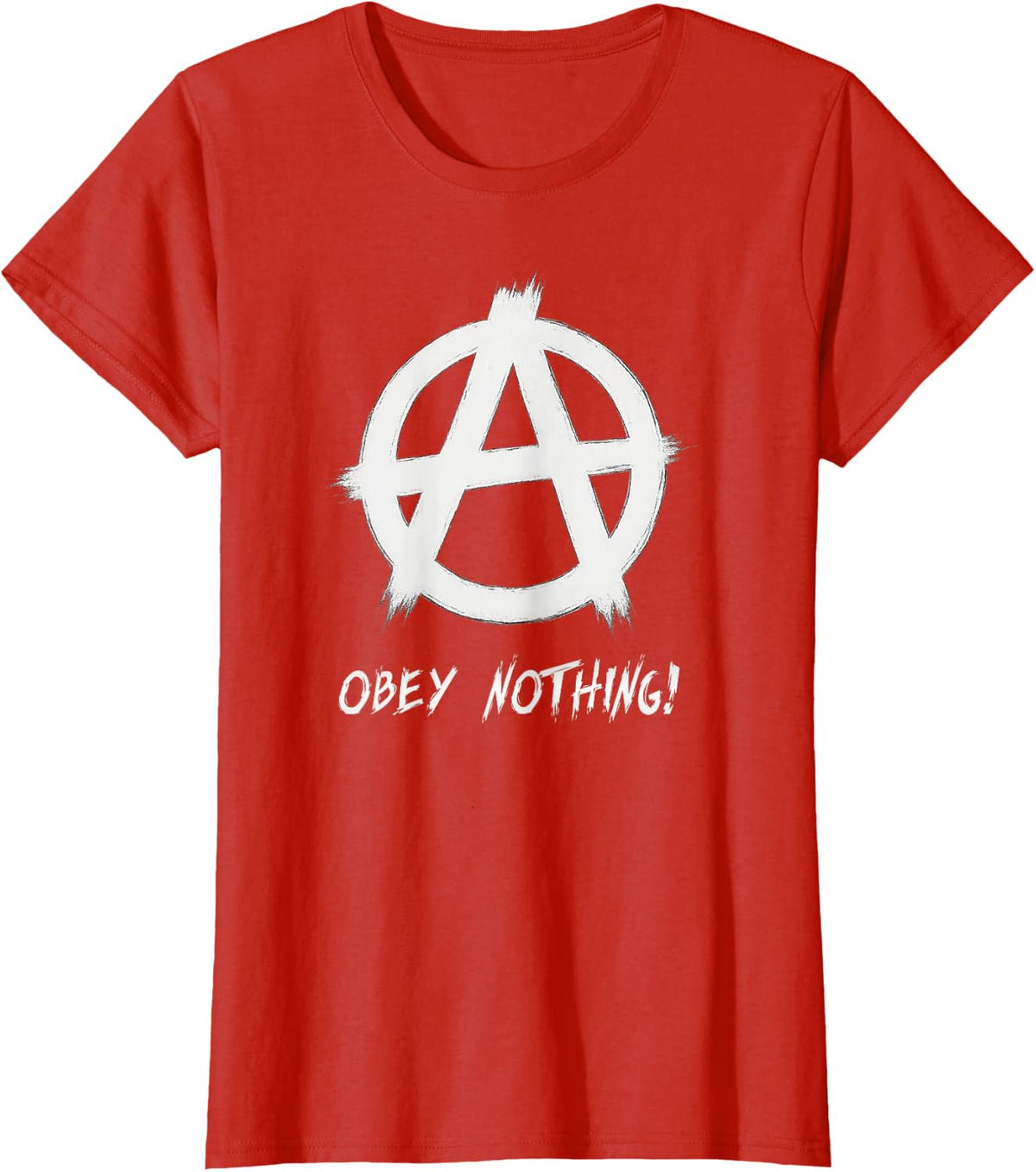 "Obey Nothing", Punks, Punk-rock, Anarchy T-Shirt - Red
