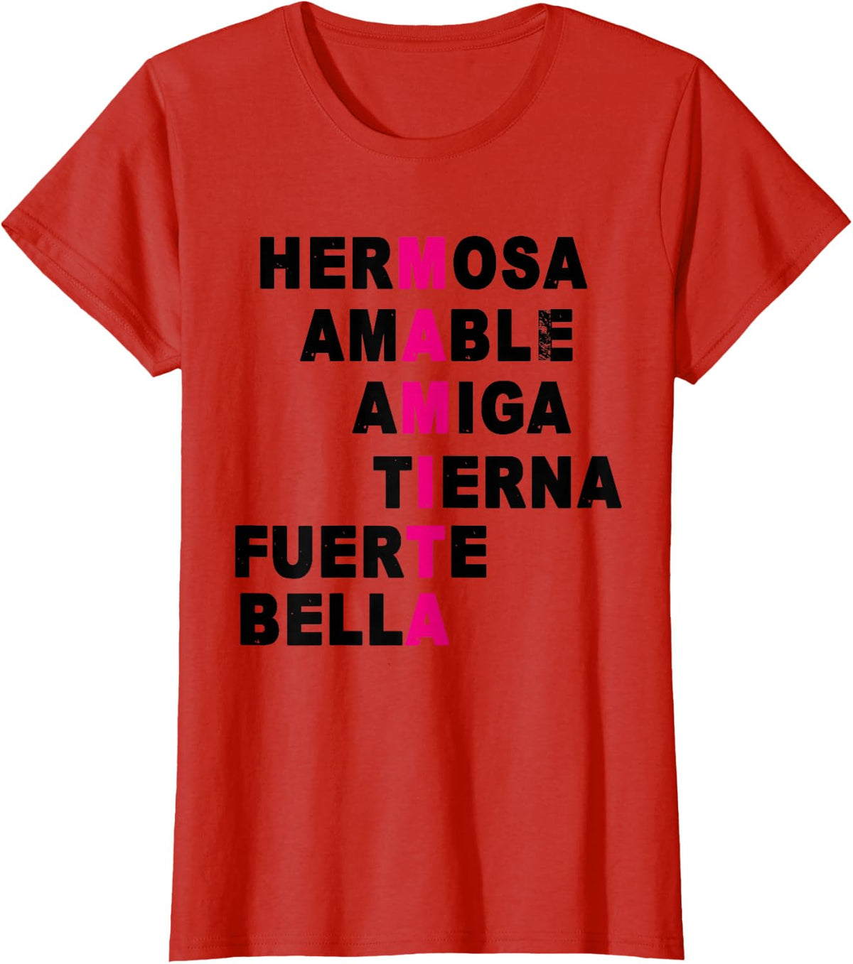 Mamita T-shirt Feliz Dia de las Madres T-Shirt - Red