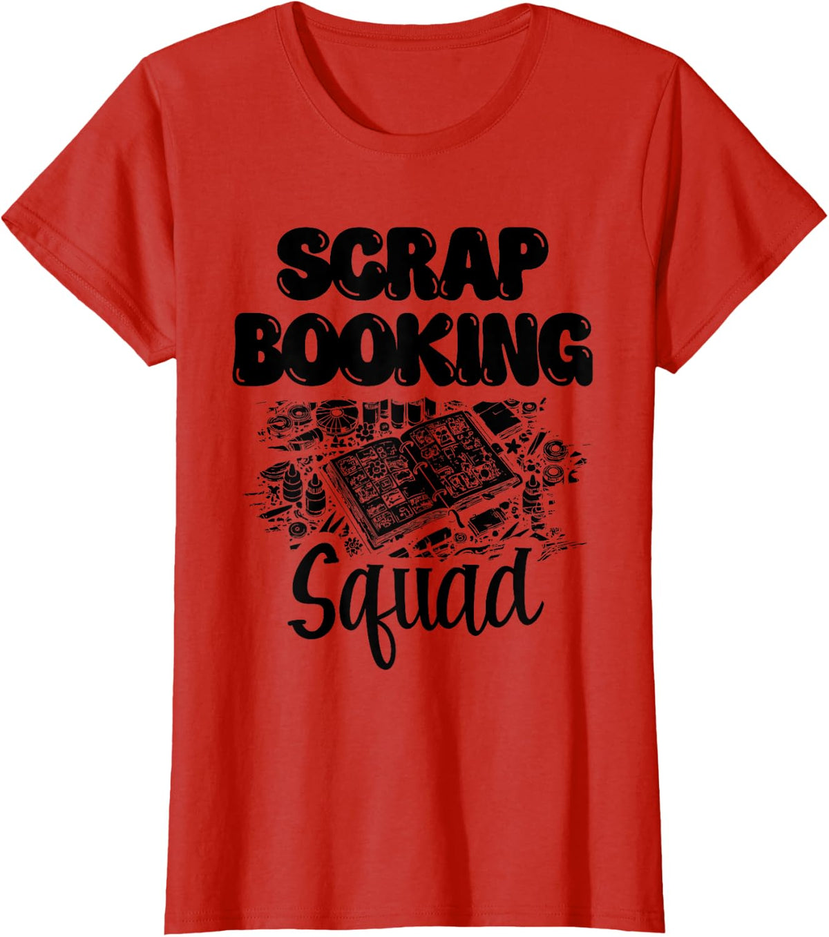 Scrapbooking Squad Scrapbook Craft Scrapbooker Crafting T-Shirt - Red