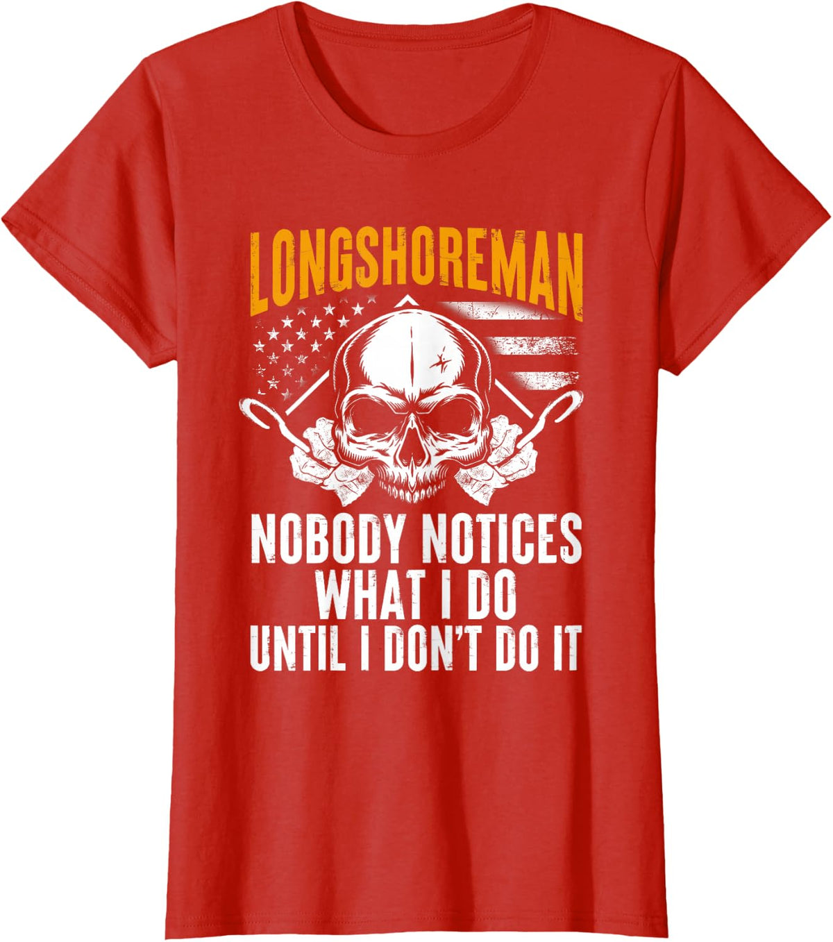 Longshoreman Dockworker T-Shirt - Red