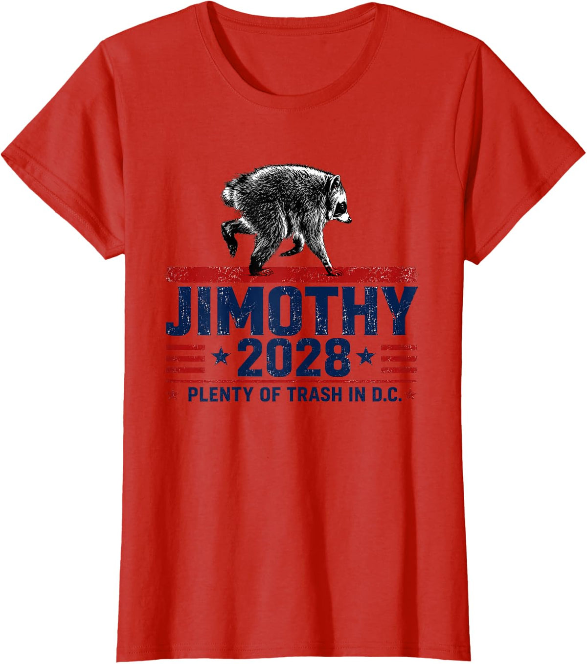 Viral Raccoon Timothy Jimothy for President 2028 Funny Meme T-Shirt - Red
