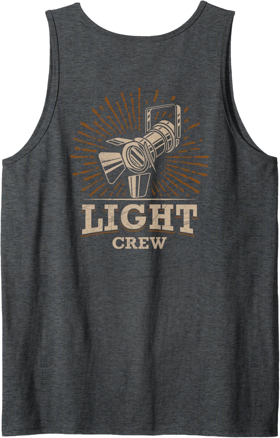 Stage Lighting Sleeveless Tank Top - Dark Heather Grey