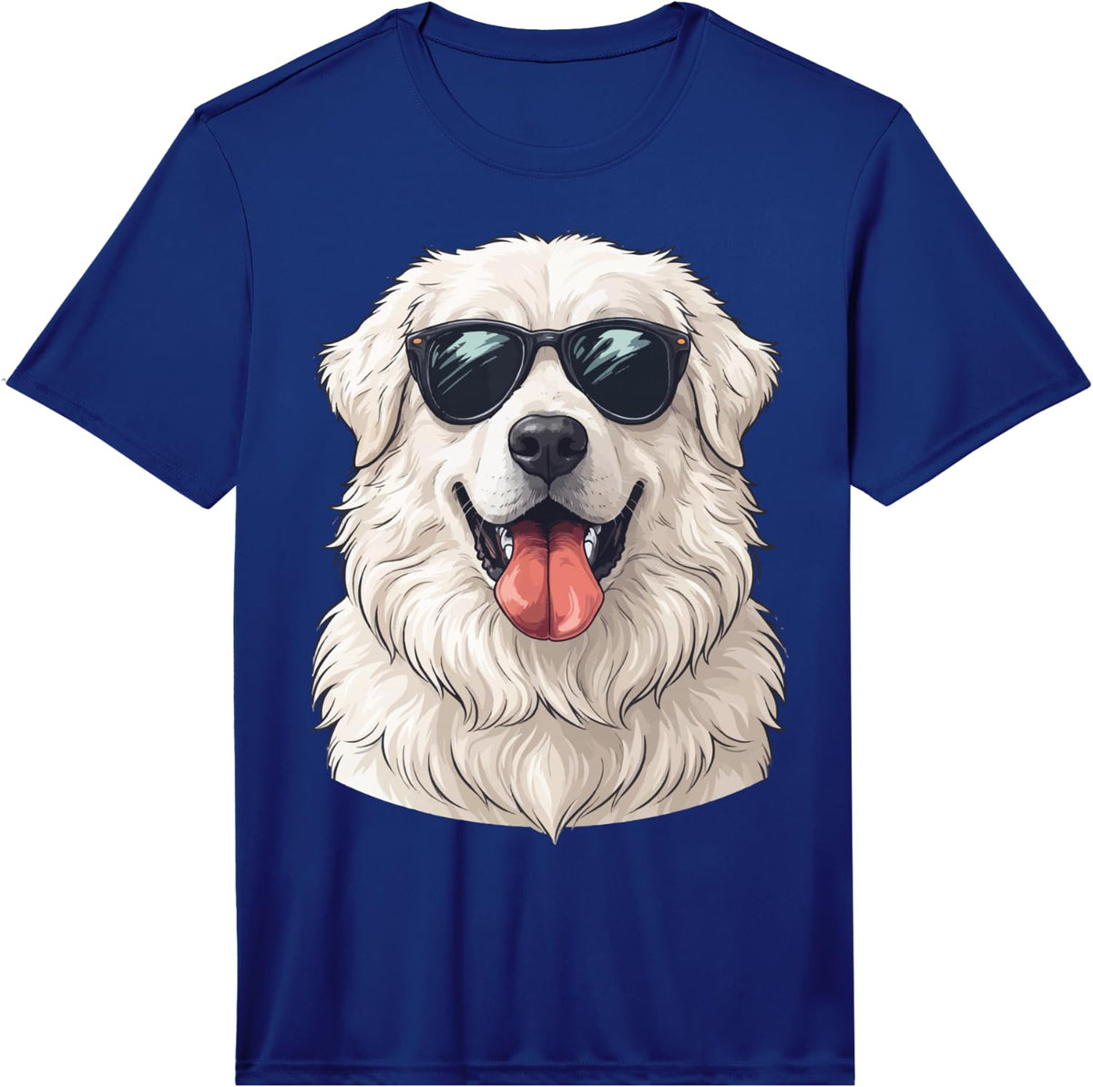 Great Pyrenees Sunglasses Performance T-Shirt - Royal Blue
