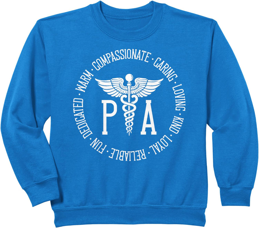 PA Appreciation Circle Physician Assistant Sweatshirt - Royal Blue