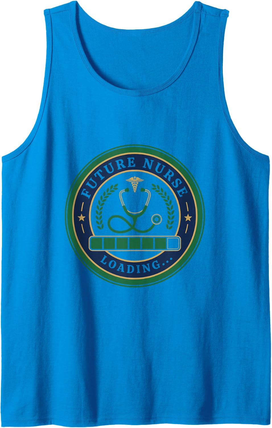 Medical Nursing Student Graduation, Future Nurse Loading Sleeveless Tank Top - Sapphire Blue