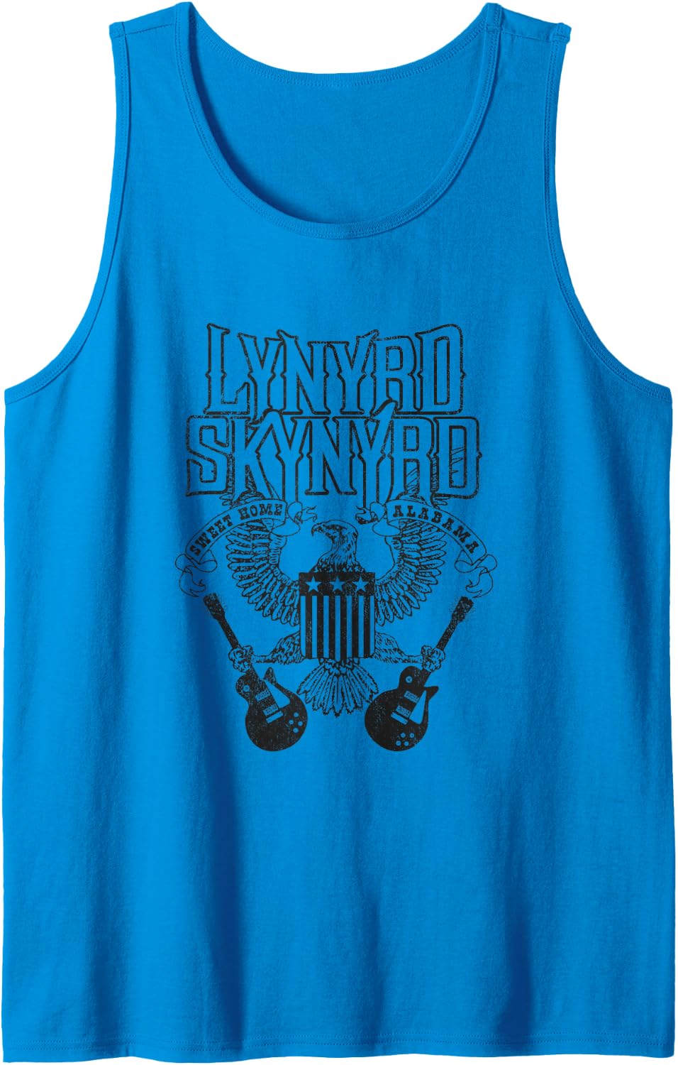 Sweet Home Alabama Eagle Guitars Classic Southern Rock Music Tank Top - Sapphire Blue