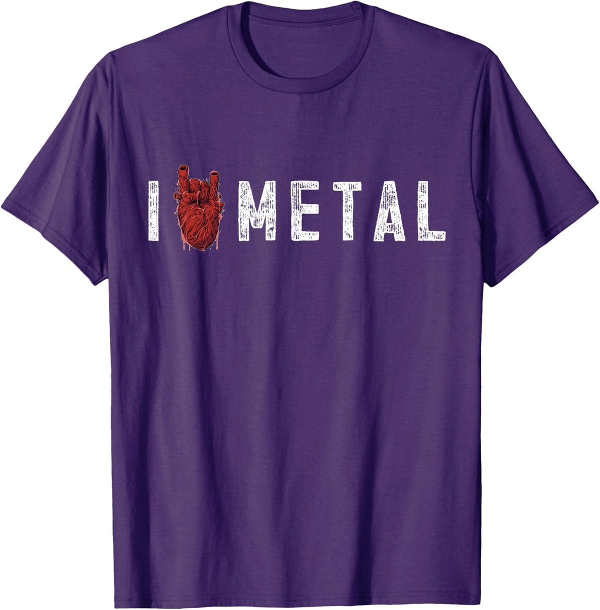 Heavy Metal Rocker Punk Rock Music Hard Rock T-Shirt - Purple