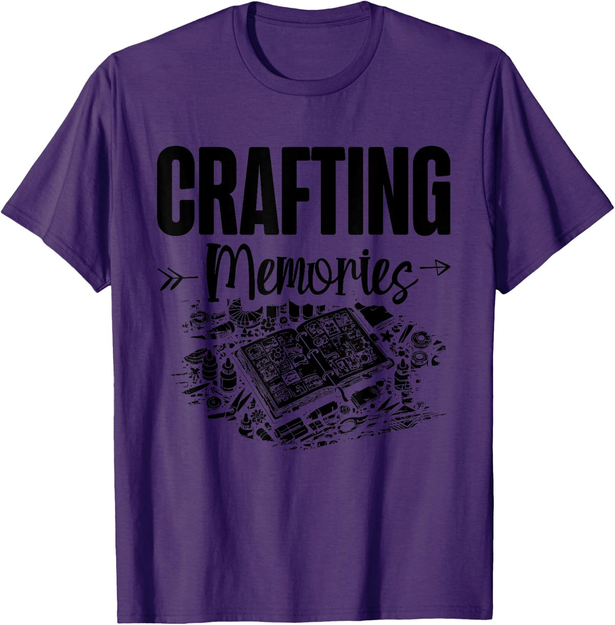 Crafting Memories Scrapbook Craft Scrapbooker Scrapbooking T-Shirt - Purple