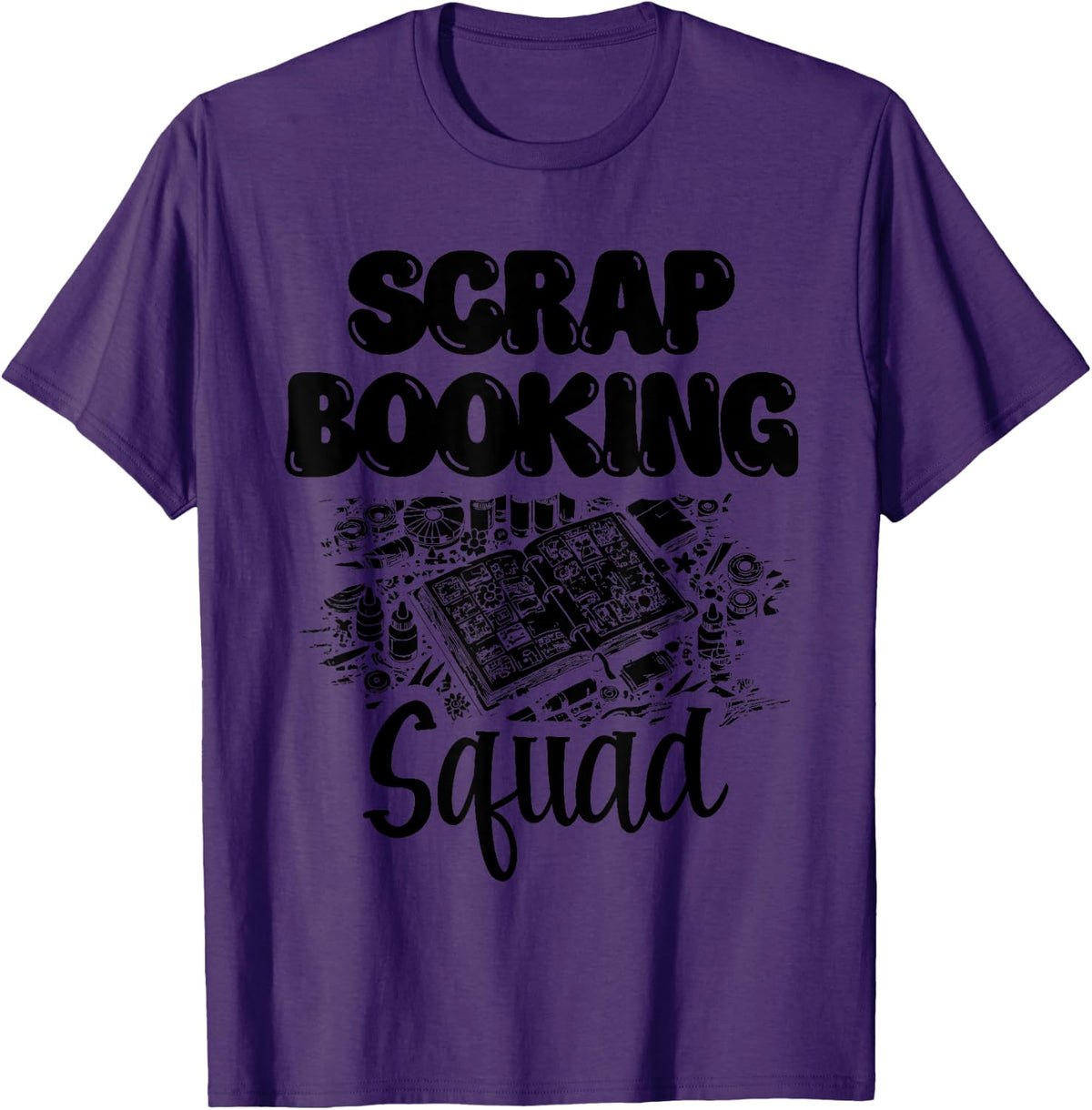 Scrapbooking Squad Scrapbook Craft Scrapbooker Crafting T-Shirt - Purple