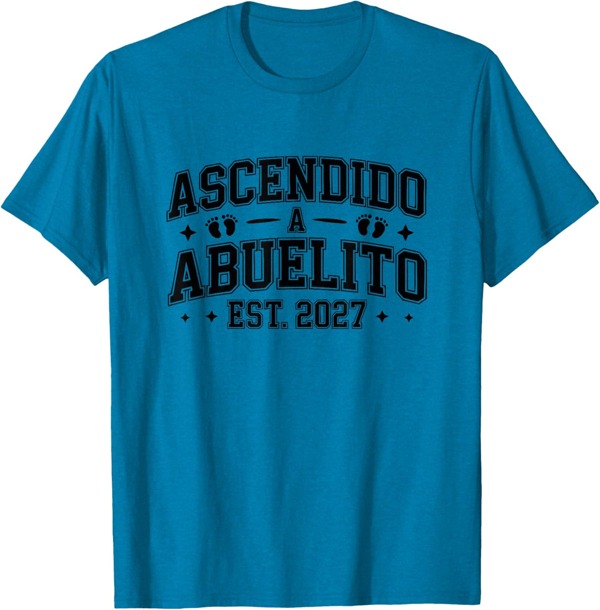 Ascendido A Abuelito Est 2027 Universitario Nieta Baby T-Shirt - Sapphire Blue