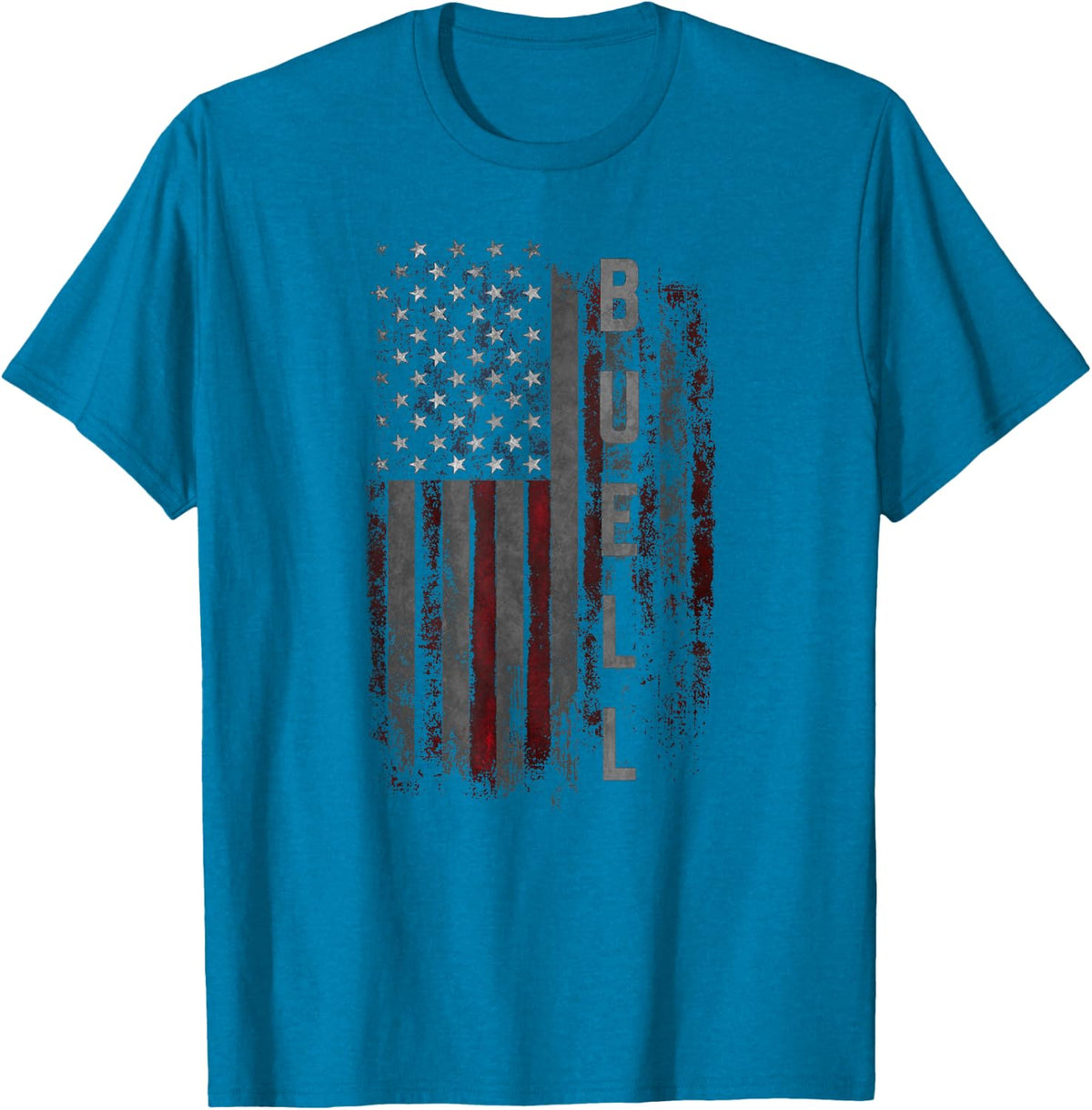 Buell Family American Flag T-shirt Gift For Men T-Shirt - Sapphire Blue