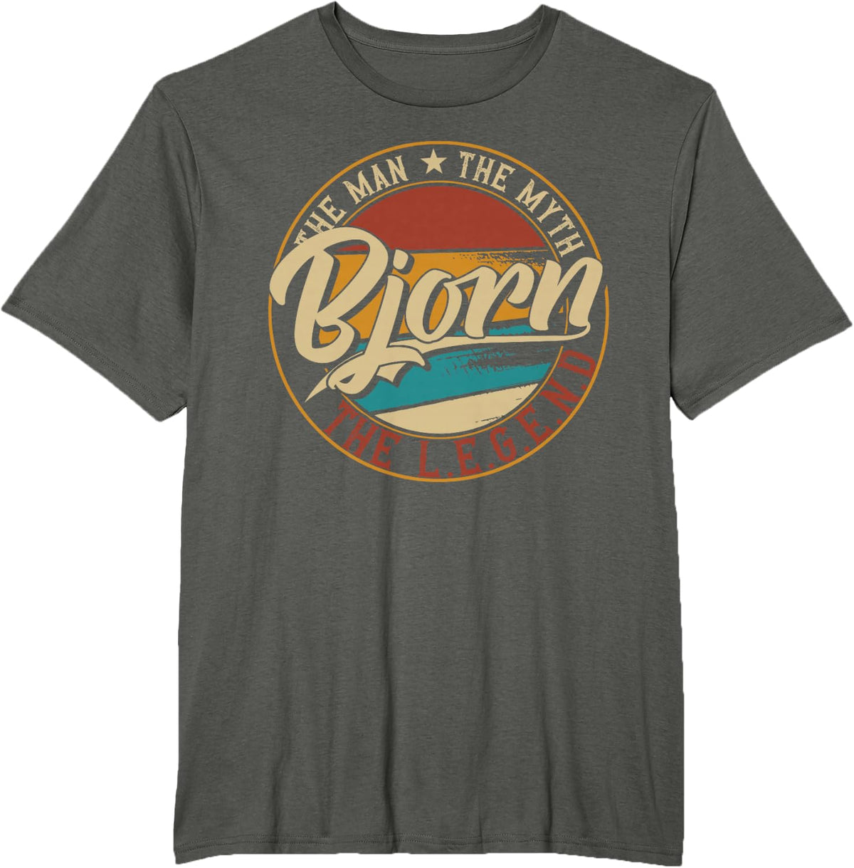 Bjorn The man the myth the legend T-Shirt - Asphalt Grey