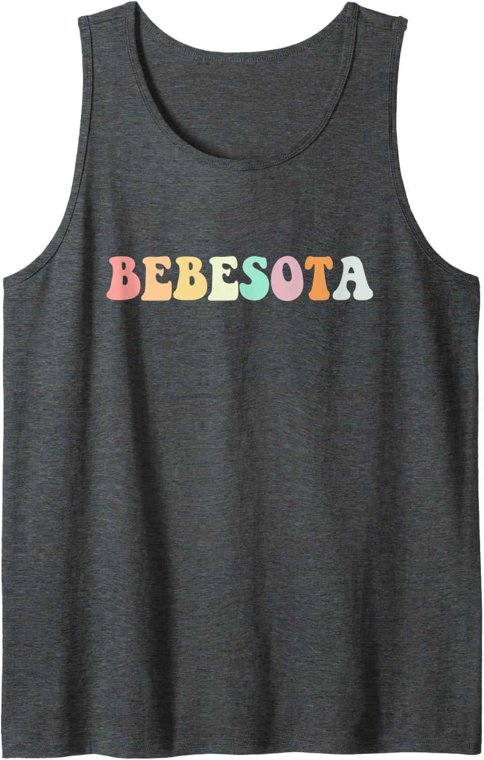 Bebesota Latina Retro Tank Top - Dark Heather Grey
