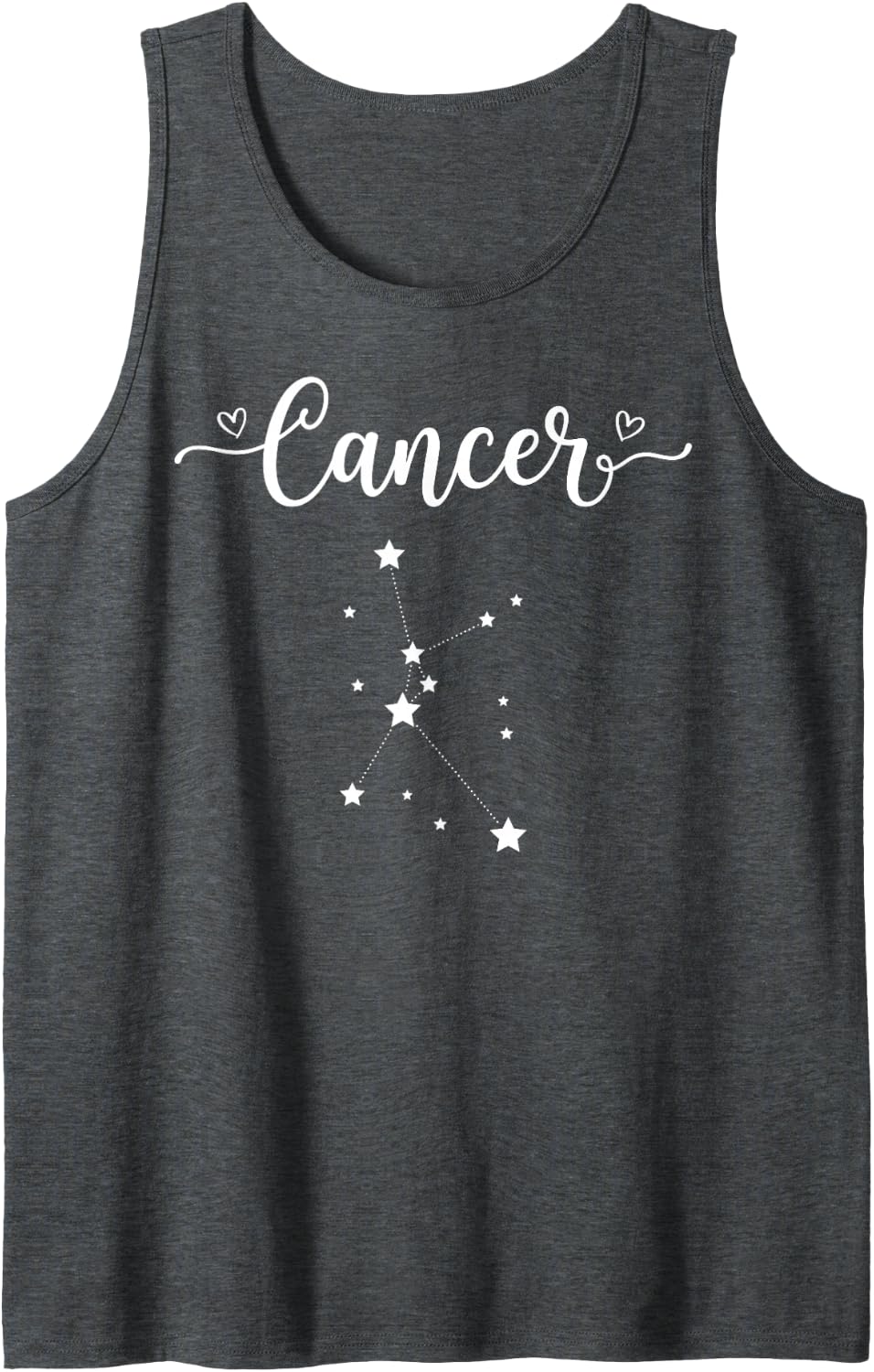 Cancer Zodiac Sign Astrology Horoscope Astrological Symbol Tank Top - Dark Heather Grey
